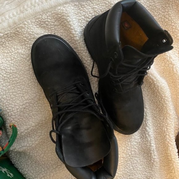 Timberland Boots Black Juniors Size 5.5 M